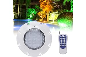 Fetcoi LED Poolbeleuchtung Unterwasser Licht 45W 450LED RGB 7 Farben Einbau Pool Licht Beleuchtung | Poolscheinwerfer | IP68 Poollampe mit Fernbedienung | 1,5 Meter Kabel | 12V AC