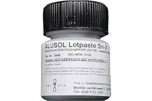 Emil Otto ALUSOL SN-X - Verstärkte Lotpaste zum Löten von Aluminium und Aluminiumlegierungen 50 g in Pinselflasche (Aluminium-Weichlötpaste mit Reinzinn, bleifrei)
