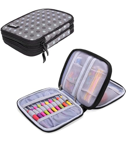 Aiguilles à Crochet,9 Crochets à Tricoter En Bois 2mm 6mm Crochet De