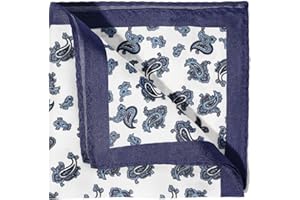 BRERA 67 - Fazzoletto da Taschino Elegante in Seta, Fazzoletti per Abiti e per Giacche 25X25 cm, Accessorio Uomo per Cerimonie e Matrimoni, Pochette Classica