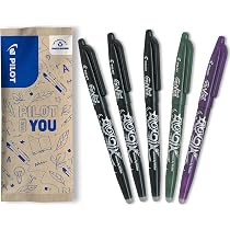 PILOT FRIXION Ball Stick, Set Di 3 Penne Roller Cancellabili, Punta 0,7 Mm (tracciato 0,35 Mm), Inchiostro Nero Termosensibile, Con Gomma, Non Ricaricabili