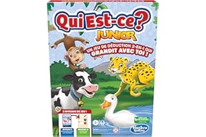 Qui est-ce ? Junior, Jeu de Plateau pour Tout-Petits, Jeu de découverte des Animaux pour Jeunes Enfants
