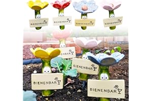 BAFANGLAIUK 4 Stück Insektentränke Bienentränke für den Garten, Bienen Tränkestationen, Insektentränke, Fascinating Drinkers for Wild Bees and Insects, Bienentränke Keramik für Garten und Schmetterlinge