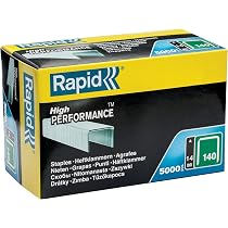 Rapid No.53 High Performance Staples - 8 Mm Leg, Galvanized, Pack Of 5000, For Upholstery & Carpets - View #9