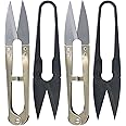 Golden Eagle Double Sharp Quick-Clip Lightweight Thread Clippers Trimming Scissors & Thread Snips (4pc Combo)