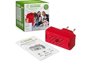 ISOTRONIC Mäusevertreiber/Nagetier Vertreiber mit Ultraschall | Abwehr gegen Mäuse und Ratten | elektronisch, Tiervertreiber ohne Mausefalle und Rattengift