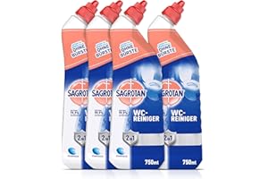 ‎SAGROTAN Sagrotan WC-Reiniger Ozeanfrische – 2in1 Reinigungsmittel mit Antischmutzfilm für langanhaltende WC-Frische – 4 x 750 ml