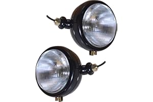 APSMOTIV Tractor Headlights Assemblies Tractor Lights With 12v Bulbs for Tractor, David Brown 700 900 800 1200 1400 Series Massey Ferguson 35 35X 65 765 | Case/IH Tractor B275 B250 B414 B444