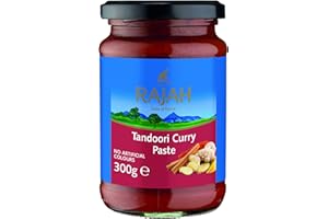 Rajah Pâte Concentrée de Curry Épicé Tandoori 1 Paquet de 300 g