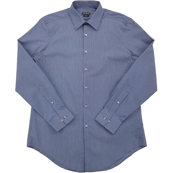 Van Heusen Herrenhemd – Normale Passform, Lux-Satin Stretch, Grau, 41 Cm Hals, 91–94 Cm Ärmel
