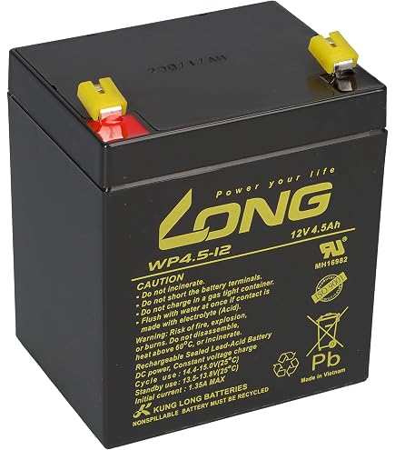 Multipower Blei-Akku 12V / 5Ah – Wartungsfrei, Für Rollstühle & Golfcaddys