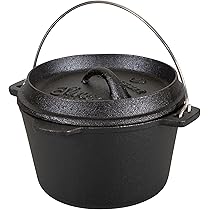 Pentola Con Piedini Set - Forno Olandese In Ghisa Con Carbonella