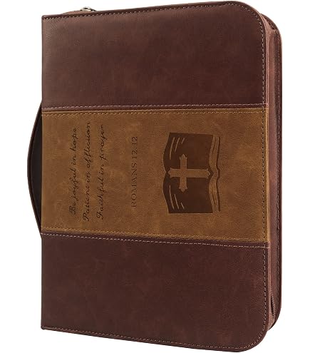 Bibelhülle Aus PU-Leder – Wasserabweisend, Mit Reißverschluss, Vintage, In 4 Größen – Ideal Als Geschenk Für Den Muttertag, Ostern Oder Geburtstag