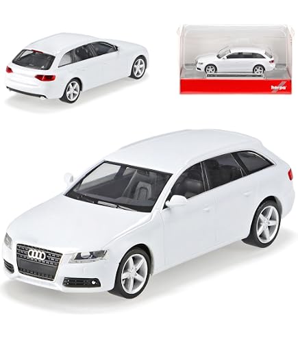 Minichamps Audi A4 B8 Facelift – 1:43 – Metallmodell Mit Vitrine & Wunschkennzeichen – Silber – Ab 2007/2011