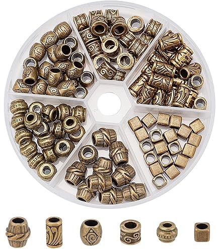 30 Perline Intermedie In Ottone 4mm - Foro 2mm, Per Bracciali, Collane E Artigianato Fai Da Te - Foto 10