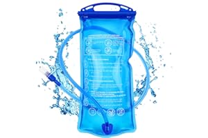flintronic 2L Bolsa de Agua Portátil, Vejiga de Hidratación, Bolsa de Agua sin BPA, Depósito de Agua a Prueba de Fugas, para Mochila de Senderismo Campamento Ciclismo