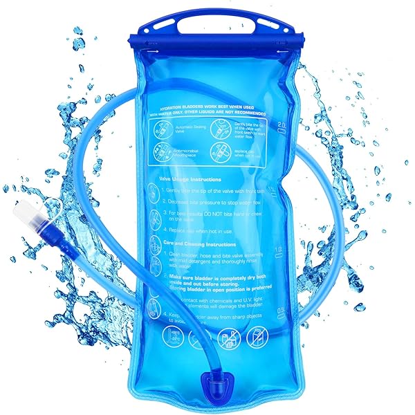 Poche Hydratation Poche à Eau 2L Portable - Réservoir Hydratation Sport Pour Randonnée, Vélo, Running Reservoir Hydratation Sport