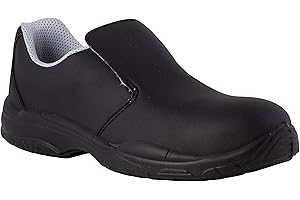 REPOSA Nurse Zapatos de Trabajo, Zapatos de Trabajo Cerrados Tipo mocasín con Puntera, Parte Superior de Microfibra Transpirable, Zapatos Sanitarios con Plantilla anatómica