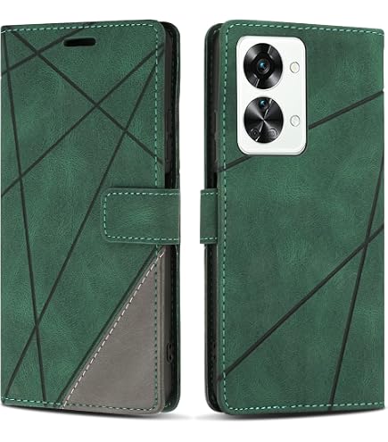 Asuwish Handyhülle Für OnePlus Nord – Klapphülle Mit 6 Kartenfächern, Standfunktion