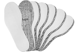 Kaps Alu Super Kids Einlegesohlen, Thermoeinlagen für Schuhe & Stiefel, 6 Paar, wärmeisolierend, zurechtschneidbar, für Kinder, Schuheinlagen für den Winter, Warm und bequem, 6er-Pack