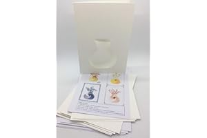 Iris Folding Card Pack VASE C5 Size Makes 4 Cards DeeCraft