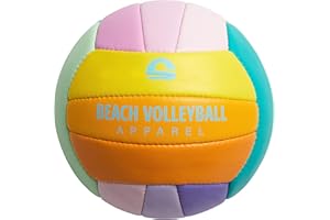 Beach Volleyball Apparel Ballon officiel de beach-volley avec surface douce, cousu à la main, robuste et imperméable, idéal pour les sports de sable en plein air, sports de plage