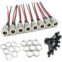 Wentronic DC-Stecker Mit Knickschutz – 1,3 X 3,4 Mm, Schaftlänge 9 Mm, Schwarz