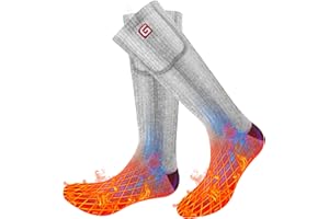 ‎SVPRO Svpro Wiederaufladbare Elektrische Beheizte Socken Batteriebetriebene Bequeme Thermosocken, Kälteschutz Thermische Socken Sport Outdoor Camping Wandern Warme Winter Socken