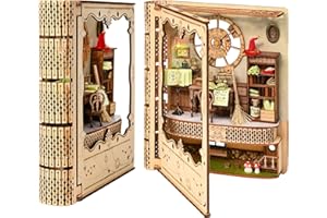Paramount Essentials Book Nook | Magic Book | Miniature Kit for Bookshelf | Includes a complete set of crafting tools, pre-cut parts, and a detailed instruction manual | For all Craft Enthusiasts