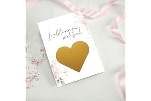 KUNTERBUNTSPECHT 6 Rubbelkarten zum selber beschriften - Gutschein blanco - Rubbellos Lieblingsmensch für eigenen Text Geschenke Geschenkideen als Geschenk Gutschein zum Geburtstag