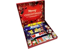 OFFER SHOP Happy Christmas Chocolate Gift - Festive Assorted Chocolates Selection box- Ideal Xmas Present for Her Christmas Treat Box