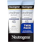 Neutrogena Ultra Sheer SPF 45 Twin Pack 89 ml