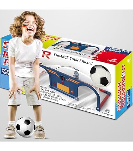 XAZASTOV Fußball Spielset Für Kinder - Mit Klettbällen Und Stofftor Ab 3 Jahren