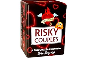 RISKY COUPLES - Super Fun Couples Game for Date Night: 150 Spicy Dares & Questions for Your Partner. Romantic Anniversary & Valentines Gifts. Card Game for Couple