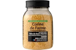 Corine de Farme Sels de Bain Marins Anti-Stress à la Vanille - Relaxation et Bien-être - Ingrédients Naturels - Parfum Envoûtant - Soin Apaisant pour le Corps et l'Esprit