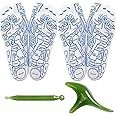 2Pcs Acupressure Reflexology Socks,Foot Massage Socks,Acupoint Socks,Relieve Tired Physiotherapy Socks with Massage Tools,for Men and Women(White)