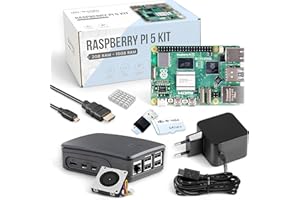 db-tronic Raspberry Pi 5 8GB Starter Set | 64GB Black Edition | Netzteil 27W | Gehäuse mit Lüfter | 4K Micro HDMI Kabel | Ideal für Smart Home, Retro Gaming & Home Assistant