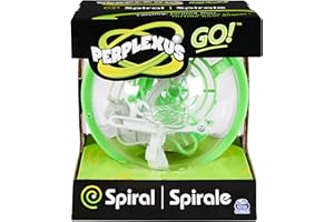 Perplexus GO! Spiral, Compact Challenging Puzzle Maze Skill Game, for Adults and Kids Ages 8 and up (Styles Vary)