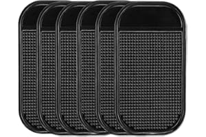 DNDGDLUA 5 Stück Halterung Anti Rutsch Extra-Dickes Matte für Auto Armaturenbrett Anti Rutsch Matten Silikon Selbstklebende Auto Armaturenbrett Pad Anti-Rutsch-Pad für Autodekorationen(14 * 8cm)