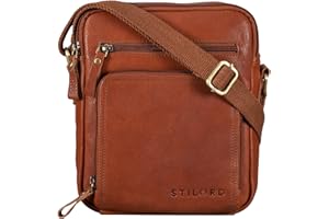 STILORD 'Darius' Sacoche Messenger Homme Cuir Petit Sac à Bandoulière Vintage pour Tablet 10,1' Sac Homme à l'Épaule Besace en Cuir Véritable