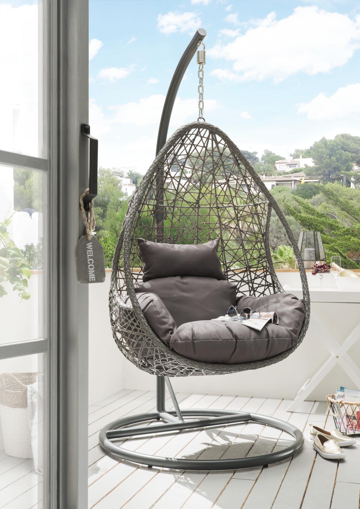 Destiny Coco Drop Hängesessel Polyrattan Hängekorb
