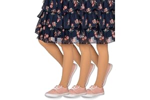 looksy Lot de 3 collants opaques pour filles 40-DEN microfibre douce pour enfants collants à pieds décontractés danse école ballet 3-12 ans