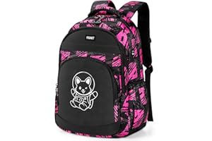 FRONET Cartable Fille Primaire, Sac à Dos Fille Ado école Collège CP CE1 CE2 CM1 CM2 7 8 9 10 11 12 13 14 15 ans, Kawaii Sacs Scolaires Sac Enfant Cartable Femme Daypack School Backpack for Girls 45cm