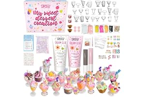 CRAFTY CATS Bastelkoffer Kreativ Set Dessertträume für Katzenliebhaber Kinder ab 6 Jahren DIY Haustier-Basteln, Bastelbox Katzen, kreatives Bastel Set Geschenkidee Familie