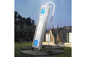KSIBNW Trasformatore LED 24V 300W Alimentatore Impermeabile IP67 LED Driver con Spina AC 220V a DC 24V 12,5A 300W Adattatore Esterno Trasformatori Interruttore Tensione Bassa Costante Alimentatoredi
