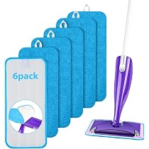 Panni In Microfibra MR SIGA Compatibili - Ricariche Per Mocio Piatto 40 Cm - Lavabili E Riutilizzabili Per Legno (Confezione Da 2) - 2