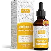 Pure Natural Propolis with Vitamins C, A and E - Propolis Extract without Alcohol or Resins - Propolis Suitable for Adults an