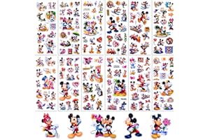 Chukua 12 Stück Mouse Puffy Sticker 3D, Micky Mouse Aufkleber Sticker Wasserfest, Kawaii Sticker Mädchen, Sticker Set Kinder Kindergeburtstag für Skateboards, Bottle, Tablets, Schultaschen, Türen