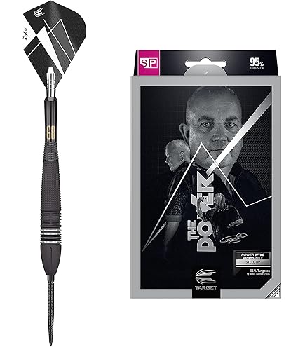 Target Darts Phil Taylor 1 Set  3 Stück  Power 9-Five Gen 9 Titanium Dart Shaft Schwarz Intermediaer