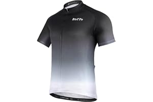 ROTTO Herren Radtrikot Fahrradtrikot Kurzarm Farbverlauf Serie